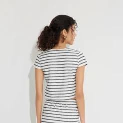 Women's Short Sleeve Jacquard Knit Tie-Front Top - Wild Fable™ -Herday Fashion GUEST 027d832e c506 44ba 9d1f 6de5fdbefaa0