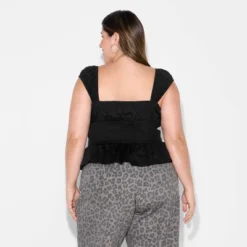 Women's Cap Sleeve Squareneck Peplum Top - WIld Fable™ 5 Women's Cap Sleeve Squareneck Peplum Top - WIld Fable™ -Herday Fashion GUEST 03ee5e70 ebb0 4602 8ee9 583b08811fad