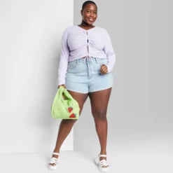 Women's Super-High Rise Rolled Cuff Jean Shorts - Wild Fable™ -Herday Fashion GUEST 04d440b5 c37c 4a9f aa38 6fef45cd9086