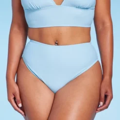 Women's High Leg Cheeky High Waist Bikini Bottom - Wild Fable™ Light Blue -Herday Fashion GUEST 0724145e 1bbf 438e 84bd 8671b558a8e1