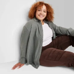 Women's Oversized Button-Down Flannel Shirt - Wild Fable™ Plaid 16 Women's Oversized Button-Down Flannel Shirt - Wild Fable™ Plaid -Herday Fashion GUEST 07e9cd0b 4985 4f8b ac23 d98b103ae612