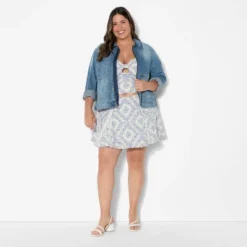 Women's Above Knee Godet Full Skirt - Wild Fable™ Blue Floral -Herday Fashion GUEST 097e96bb dcaa 490c b1a2 88591ca425c1