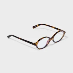 Women's Slim Plastic Oval Blue Light Filtering Glasses- Wild Fable™ Tort
