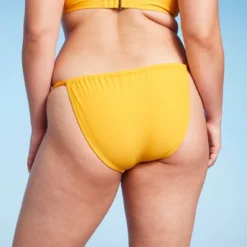 Women's Scarf Side Adjustable Coverage Bikini Bottom - Wild Fable™ Yellow -Herday Fashion GUEST 10757119 06dd 4976 87c7 061fed4d8b88