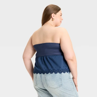 Women's Knit Woven Twist Tube Top - Wild Fable™ 3 Women's Knit Woven Twist Tube Top - Wild Fable™