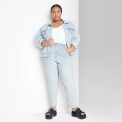 Women's Super-High Rise Tapered Jeans - Wild Fable™ Light Wash -Herday Fashion GUEST 11ee0a35 801c 49cb a4b7 86d2ddd85141