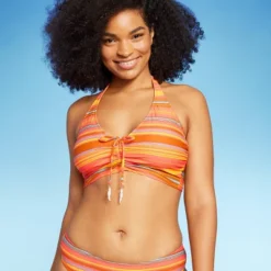 Women's Drawstring Ruched Halter Longline Bikini Top - Wild Fable™ -Herday Fashion GUEST 13779408 406f 489b 9782 cc1b7b845c11