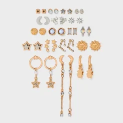 Sun And Moon Earring Set 18pc - Wild Fable™ Gold -Herday Fashion GUEST 158cf555 f4d2 4cb7 84ad 2a027d75fc1b