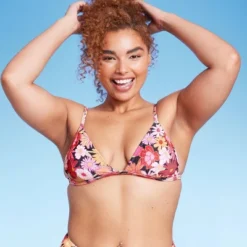 Women's Ribbed Fixed Triangle Bikini Top - Wild Fable™ -Herday Fashion GUEST 15d7a919 eaaf 475d 8ad4 cedf3dbb1960