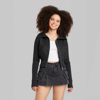 Women's Twill Bomber Jacket - Wild Fable™ 3 Women's Twill Bomber Jacket - Wild Fable™