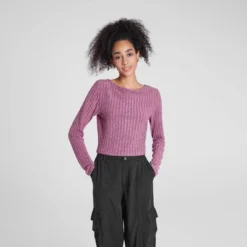 Women's Long Sleeve Rib-Knit Boat Neck Top - Wild Fable™ -Herday Fashion GUEST 1872af84 e758 431a 9ebe 9e77840be8af