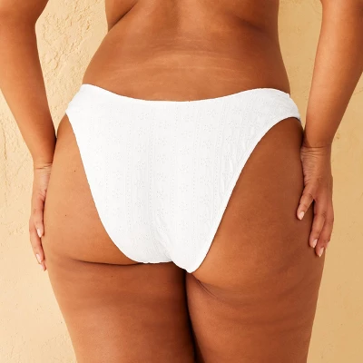 Women's Extra High Leg Eyelet Low-Rise Extra Cheeky Bikini Bottom - Wild Fable™ 6 Women's Extra High Leg Eyelet Low-Rise Extra Cheeky Bikini Bottom - Wild Fable™ - Image 4