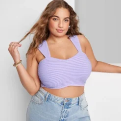 Women's Sweater Tiny Bra Top - Wild Fable™ -Herday Fashion GUEST 1a6c81fe 98f8 4f33 afa8 e60a1ece09cb