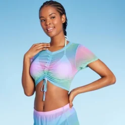 Women's Mesh Drawstring Ruched Cover Up Top - Wild Fable™ 12 Women's Mesh Drawstring Ruched Cover Up Top - Wild Fable™ -Herday Fashion GUEST 1b317db4 9517 49de a898 1f376c4edc42