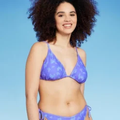Women's Triangle Bikini Top - Wild Fable™ Purple Butterfly Print -Herday Fashion GUEST 1b96fe86 7aab 4ffb b5fe f62e5c22f395