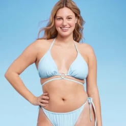 Women's Ring Front Strappy Triangle Bikini Top - Wild Fable™ -Herday Fashion GUEST 1ba93e11 7a76 4d21 8bc9 3cd02a0a2640