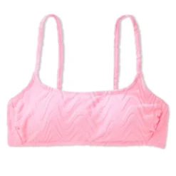 Women's Wavy Terry Textured Bralette Bikini Top - Wild Fable™ Light Pink -Herday Fashion GUEST 1e1d9fd3 9748 4ac9 b64d 0497c7767ddc