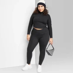 Women's High-Waisted Slim Fit Skinny Synthetic Leggings - Wild Fable™ -Herday Fashion GUEST 2086e8ab 97bb 448e 82d2 a2c4b32636c3