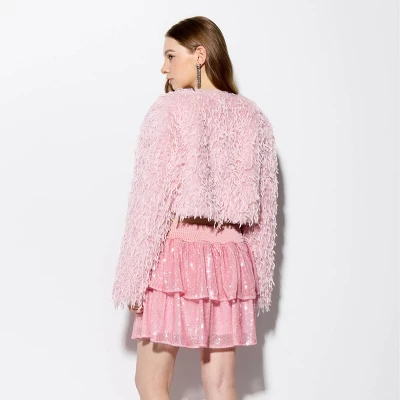 Women's Feather Bolero Jacket - Wild Fable™ Pink 3 Women's Feather Bolero Jacket - Wild Fable™ Pink