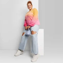 Women's Mock Turtleneck Fuzzy Boxy Pullover Sweater - Wild Fable™ -Herday Fashion GUEST 227e1578 3232 42f9 ae98 f042cd48f160