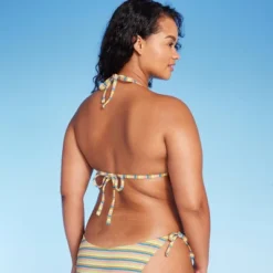 Women's Ribbed Triangle Bikini Top - Wild Fable™ Blue/Green/Pink Striped 10 Women's Ribbed Triangle Bikini Top - Wild Fable™ Blue/Green/Pink Striped -Herday Fashion GUEST 229c9931 cc6b 4356 abff b71548b086e6