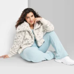 Women's Faux Fur Bomber Jacket - Wild Fable™ -Herday Fashion GUEST 244a4216 d870 44b5 86ea 5b414e311b41