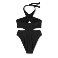 Women's Cross Front Halter One Piece Swimsuit - Wild Fable™ -Herday Fashion GUEST 2704cf92 6417 4a90 9b68 7e7fc50b6764