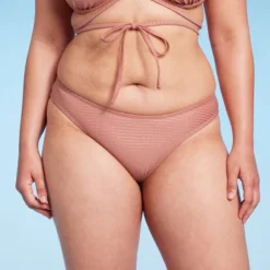 Women's High Leg Cheeky Bikini Bottom - Wild Fable™ Brown Lurex -Herday Fashion GUEST 27cda61d b622 413b b13a 32afe6866d09