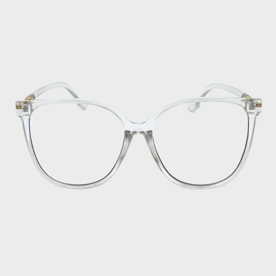Plastic Metal Combination Square Blue Light Filtering Glasses - Wild Fable™ Clear: UV Protection, Recycled Frame 4 Plastic Metal Combination Square Blue Light Filtering Glasses - Wild Fable™ Clear: UV Protection, Recycled Frame - Image 2