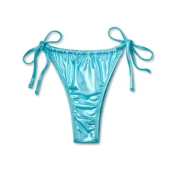 Women's Foil Strappy Extra High Leg Super Cheeky Bikini Bottom - Wild Fable™ Teal Blue -Herday Fashion GUEST 2bcc5758 1f90 4f48 bf5e 726de9ce058e