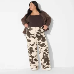 Women's High-Rise Straight Leg Pants - Wild Fable™ Brown Cow Print 9 Women's High-Rise Straight Leg Pants - Wild Fable™ Brown Cow Print -Herday Fashion GUEST 2c11b1db 2924 4f92 b43f 75889681d643