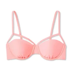 Women's Cut Out Underwire Bikini Top - Wild Fable™ Pink -Herday Fashion GUEST 2d192ac3 e682 4e0f 86f5 e3151834c249
