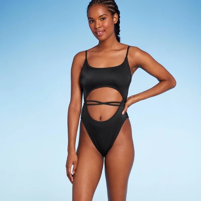 Women's Wrap Cut Out Extra Cheeky One Piece Swimsuit - Wild Fable™ 4 Women's Wrap Cut Out Extra Cheeky One Piece Swimsuit - Wild Fable™ - Image 2