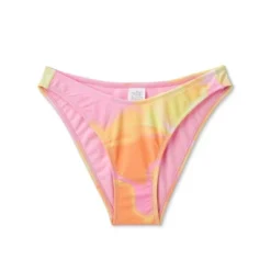 Women's High Leg Cheeky Bikini Bottom - Wild Fable™ Pink/Orange/Yellow Tie-Dye -Herday Fashion GUEST 2eb6e4ac 3271 42cd b642 ddc1d5328c72