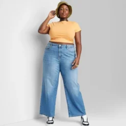 Women's Super-High Rise Wide Leg Baggy Jeans - Wild Fable™ Blue Wash -Herday Fashion GUEST 2ef050c9 2a87 40e7 82c9 96a0b832406c