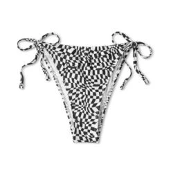 Women's Side-Tie Adjustable Coverage Ultra High Leg Bikini Bottom - Wild Fable™ Black/White Check Print -Herday Fashion GUEST 2f14a4c8 7d08 4ecc 9bc1 58211eb2b83f