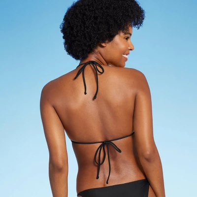 Women's Thin Strap Triangle Bikini Top - Wild Fable™ 3 Women's Thin Strap Triangle Bikini Top - Wild Fable™