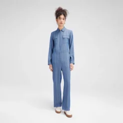Women's Long Sleeve Denim Jumpsuit - Wild Fable™ -Herday Fashion GUEST 3091aa64 c17f 4b22 ad83 1f55a30729ab