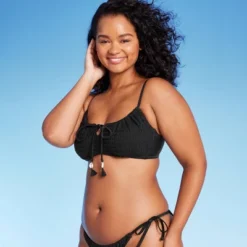 Women's Crochet Tie-Front Bralette Bikini Top - Wild Fable™ -Herday Fashion GUEST 30a4b4b6 4b8d 446b 8642 53366a3b2dda