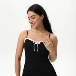 Women's Bow Ruffle Mini Dress - Wild Fable™ Black -Herday Fashion GUEST 33e9dfb2 90d3 417e bb14 19ed2c090cee