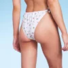 Women's Floral Print Side-Tie Ultra High Leg Adjustable Coverage Bikini Bottom - Wild Fable™ White -Herday Fashion GUEST 3742b9d2 e7fa 4b8d ba0d 6882aa52550d