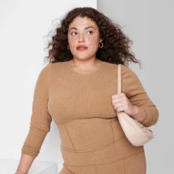 Women's Long Sleeve Corset Seam T-Shirt - Wild Fable™ -Herday Fashion GUEST 3775f763 c18c 4887 8c17 e1574898ce7c