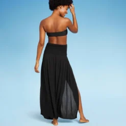 Women's Smocked High Slit Convertible Cover Up Dress - Wild Fable™ -Herday Fashion GUEST 37a96766 2dd3 4057 98ef caf52b53bfad