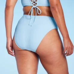 Women's High Leg Cheeky High Waist Bikini Bottom - Wild Fable™ Light Blue -Herday Fashion GUEST 386c3918 01b4 40ee 8bb3 e8d20344dc8a