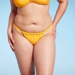 Women's Scarf Side Adjustable Coverage Bikini Bottom - Wild Fable™ Yellow -Herday Fashion GUEST 3ca42b19 8cd9 4a59 8c7c a600d2503264