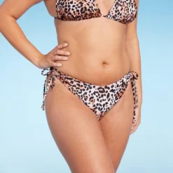 Women's Cut Out Strappy Side-Tie Extra High Leg Extra Cheeky Bikini Bottom - Wild Fable™ Multi Animal Print -Herday Fashion GUEST 3cfdbde5 242f 4474 bd57 957556bafed7