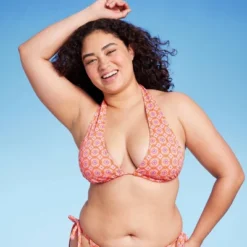 Women's U Bralette Multiway Bikini Top - Wild Fable™ Orange Tile Print -Herday Fashion GUEST 3de00cfe c89b 4091 aa23 9e65d2d87d86