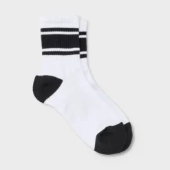 Women's Game Day Varsity Stripe Ribbed Cushioned Mid Crew Socks - Wild Fable™ -Herday Fashion GUEST 3e10a6a1 f1f3 4d57 b6ea 908c02e8f531