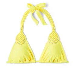 Women's Macrame Detail Triangle Bikini Top - Wild Fable™ Yellow 11 Women's Macrame Detail Triangle Bikini Top - Wild Fable™ Yellow -Herday Fashion GUEST 3f66ecc6 88f8 432b 9261 652ca88298ae