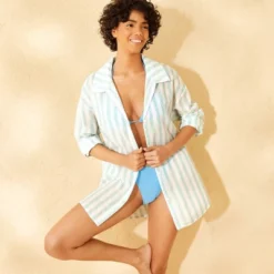 Women's Long Sleeve Button-Down Cover Up Top - Wild Fable™ Cream -Herday Fashion GUEST 3fc89633 83da 4af2 8584 51866c2a7c71